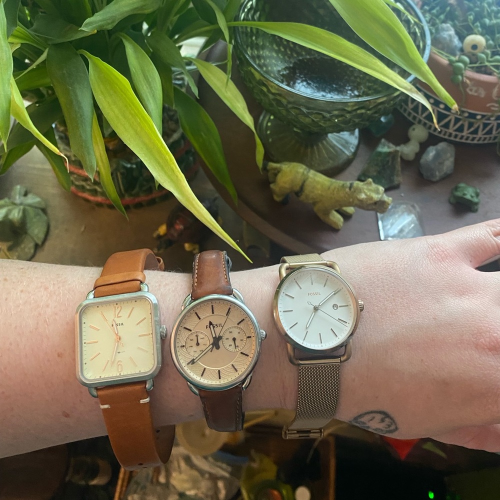 Brown Leather Fossil Watch